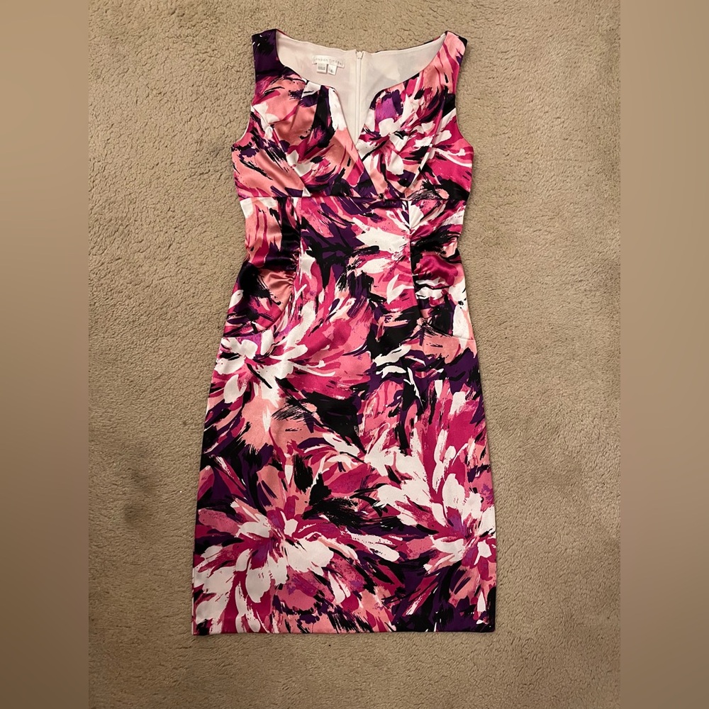 London Times dress, size 8 (pinks & purple)